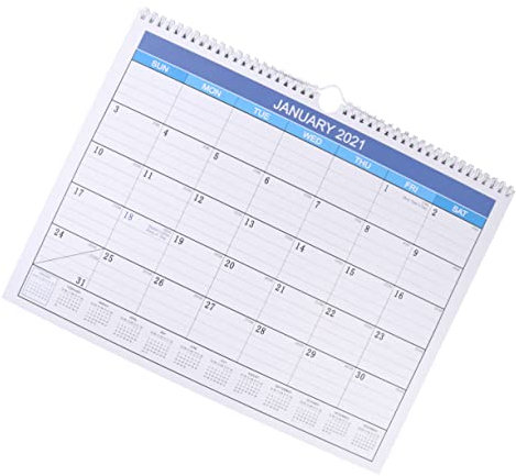 SHOWERORO Kalender Englische Ausgabe Tischkalender 2021 Monatslöcher Für Oder Tisch