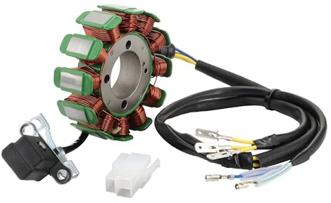 STATOOK Magneto Stator Lichtmaschinen 12 Spulen 5 Drähte DC Kompatibel mit 250cc Scooter ATV Quad Dirt Bike Go Kart Pit Buggy