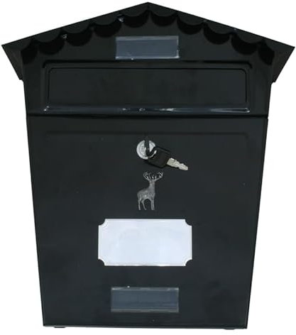 Standing Stag Post Box Mailbox Waterproof Steel Letterbox With Lock Free Engraving 348