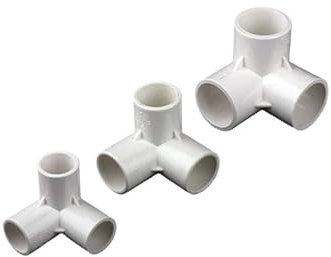 Conexión de tubería de agua, accesorio de tubería de PVC, 3 piezas de PVC de 20 mm, 25 mm, 32 mm, 40 mm, 50 mm, 3/4/5/6 vías, adaptador de tubería de riego de jardín, accesorios de manguera, conductos