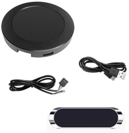 Fegtrtyoa 2.1inch CPU/GPU Cooler Round LCD Display, AIO Computer Temp Monitor for Water Cooling Systems, PC Sensor Panel