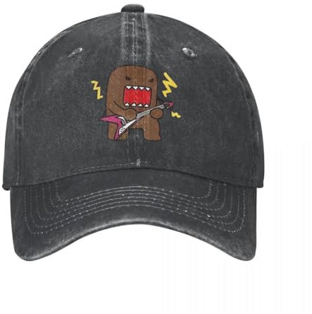 Outdoor Sport Sonnenhut Unisex Classic Rock Domo kun Puppe Kawaii Baseballkappe für Männer Frauen Distressed Denim Kopfbedeckung Domo Kun Unstrukturiert Soft Hats Cap Geschenke