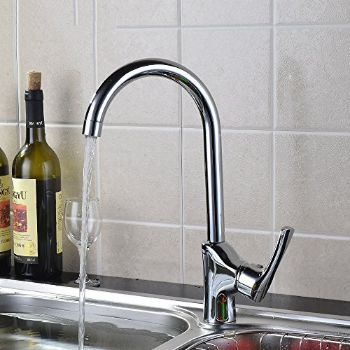 QTYQWC Mixer Tap Kitchen Faucet Hot And Cold Sink Wash The Pot Brass 360 Degrees Can Be Rotated Spray Mixer Tap