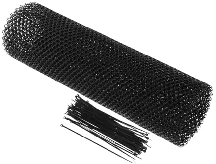 SOPOTUTU Treppenschutznetz aus Hdpe Schwarz für Treppengeländer und Balkon zur Absturzsicherung und Unfallverhinderung im Haus