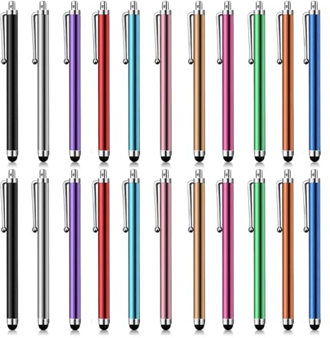 MOTIBACK Stylus Pens for Touch Screens - Universal Capacitive Touch Screen Tablet Pens for Precision Writing and Drawing, Compatible Tablet Devices (11 Pack)