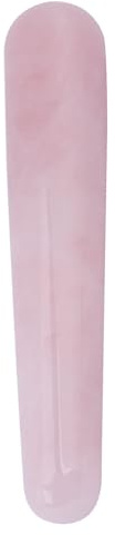 Generic Outil de Massage en Bâton de Quartz Rose, Pierre Lisse Polie pour le Visage, Spa, Massage des Points D'acupuncture, Rose, 100mm (PINK)
