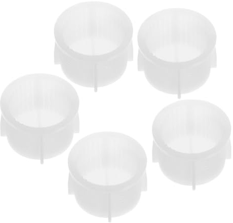 DONFAMDS Filtro Acqua Lavatrice, Schermo Filtro della Lavatrice per Tubo Carico, Plastica Bianco, 5 Pezzi, Compatibile, Installazione Facile