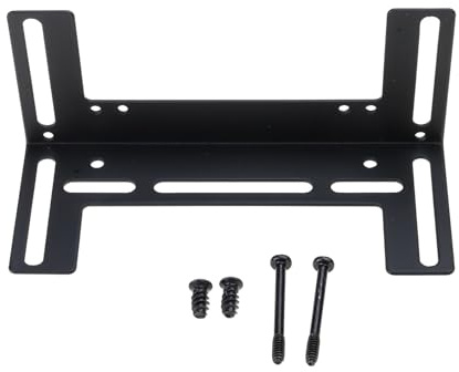 MHADBKH Support de radiateur de refroidissement à eau, support en métal de 120 mm pour pompes, réservoirs, réservoirs, support de refroidissement noir