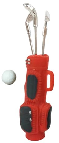 OSNIYAW Set da golf dettagliato, personaggio e mazza da golf, accessori in miniatura per bambini, giochi di ruolo e collezionisti per adulti, presenta set sportivo educativo