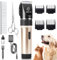 ENJOY PET Tondeuse à poils d'animaux de compagnie - Tondeuse professionnelle pour chien et chat - Sans fil - Rechargeable - Tondeuse électrique pour chien et chat