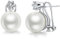 Jiamiaoi Perlenohrringe Silber 925 Ohrringe Silber 925 Perlen Ohrringe Silber Perlenstecker Ohrringe Silber Perle Ohrstecker Silber Perlenohrringe Stecker Silber Ohrringe mit Perlen
