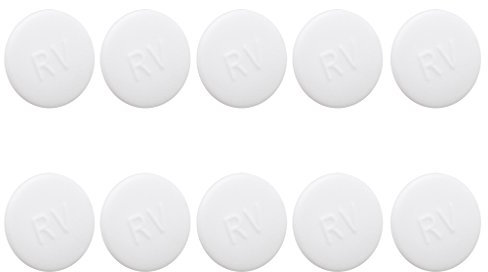 10 Pieces Hex Socket Allen Bolt Screw Hexagon Head Hedset Cover Cap Protector M6 - White