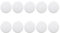 10 Pieces Hex Socket Allen Bolt Screw Hexagon Head Hedset Cover Cap Protector M6 - White