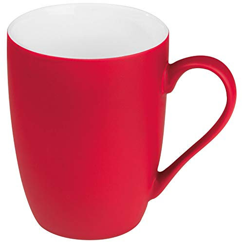 Porzellantasse / Kaffeetasse / Fassungsvermögen: 300 ml / Farbe: rot
