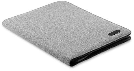 PromotionGift Conférencier A4 zippé en Polyester Bicolore, Gris