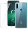 PIXFAB For Alcatel 3L (2020) 5029Y Case, [Ultra Slim] Scratch Resistant TPU Gel Rubber Soft Skin Silicone [Protective Case] Cover With [Tempered Glass] For Alcatel 3L 2020 (6.22) - Clear