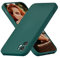 UEEBAI Case for iPhone 11 6.1 inch, Ultra Slim Straight Side Liquid Silicone Case Precise Cut-outs Gel Rubber TPU Bumper Case Smooth Lovely Shell Shockproof Protective Cover for iPhone 11 -Dark Green
