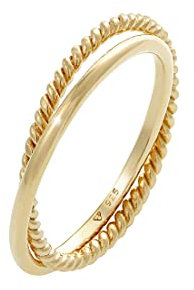 Elli Ring Damen Wickel Klassisch Filigran Twisted Trend in 925 Sterling Silber