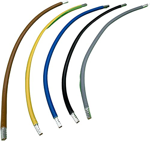 Verdrahtungsbrücken H07V-K flexibel 125mm 265mm 365mm 500mm 1000mm schwarz blau grün gelb grau braun blau 6mm² 10mm²