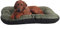 4L Textil KLEO Hundebett mittelgrosse Hunde waschbar Hundekissen mittelgrosse Hunde Hundematte Hundematratze Hundekissen XXL (M-90x70 cm, Dunkelgrün(Mit Reißverschluss))