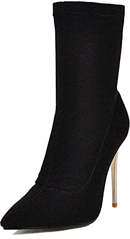 Smilice Damen High Heels, Sexy Stiefeletten mit Stiletto
