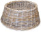 artplants.de Weihnachtsbaumkorb Macario aus Rattan, grau-braun, 26cm, Ø60cm - Weihnachtsbaum Rock