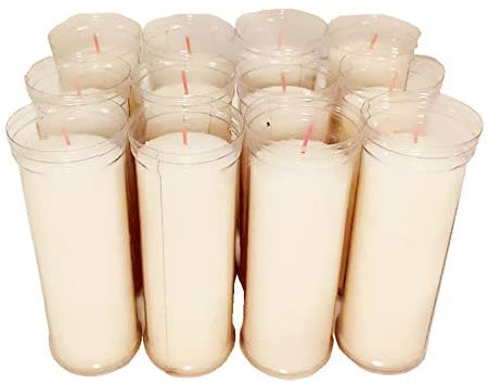 Velón Santo, Velón, Velas Litúrgicas. (16cm 24Undades, Blanco)