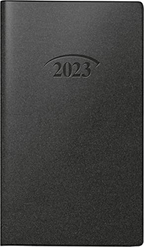 BRUNNEN Monatskalender Modell 751 2023 Blattgröße 8,7 x 15,3 cm schwarz