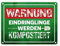Warnung Eindringlinge werden kompostiert Metallschild in 15x20 cm in grün als lustiges Warnschild für den eigenen Garten um unerwünschten Besuch fernzuhalten