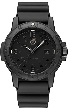 Luminox - G Kollektion Sea Bass Carbonox - Herren Uhr - 44mm - X2.2001.BO - Taucheruhr mit Datumsanzeige - Schwarzes Gehäuse - Armband - Zifferblatt - Ziffern - 100m - Herrenuhr - Aus der Schweiz