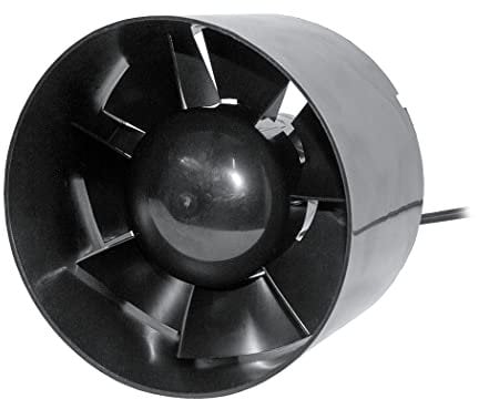 Ram Inline Exhaust Fan - 150mm (6) - 210m³/hr, Black