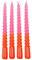 Rex Dip dye Spiralkerzen 4er Set - Pink - Kerze