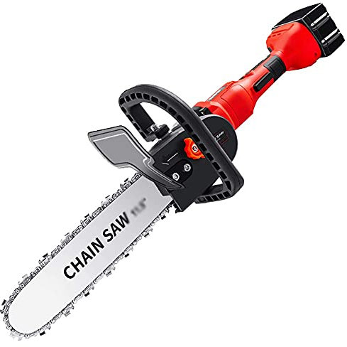Mini Motosierra inalámbrica de 21 V, Motosierra de Mano portátil de 12 Pulgadas con batería Recargable para Cortar Madera, podar Ramas de árboles, Patio, hogar y jardín