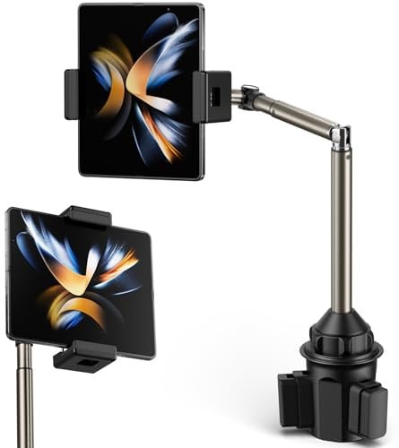 JSAUX Universal Foldable Phone Mount - Car & Truck Compatible with iPad Mini, Samsung Galaxy Z Fold6/5/4, Pixel 9 Pro Fold, Xiaomi Mix Fold 4/3/2