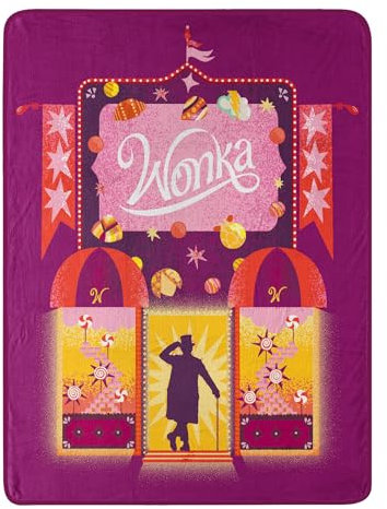 Northwest Willy Wonka Micro Raschel Überwurfdecke, 116,8 x 152,4 cm, Wonka Away