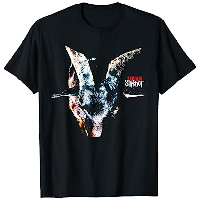 Offizielles Slipknot Iowa T-Shirt - Schwarz, Kurzarm, Unisex, Klein, Klassische Passform, Musik, Slipknot Fans