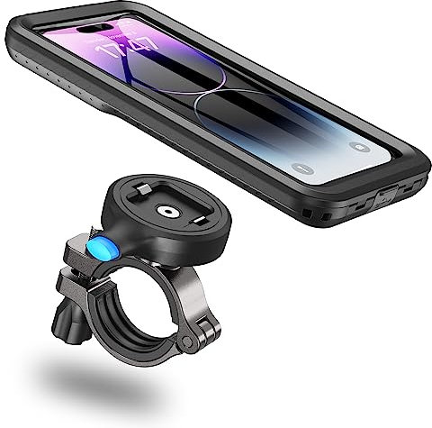 Cozycase Universal Handyhalterung Fahrrad Wasserdicht - Bike Phone Holder/Mount/Lenker Handy Halter für iPhone 16 15 14 13 12 11 Pro Max/Plus/Samsung Galaxy S24 S23 S22 Ultra