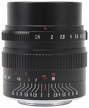 Kameraobjektiv, Professionelles 24 Mm F1,4 APS C-Objektiv mit Manueller Fokussierung, Halbrahmen-Kameraobjektiv für M4/3-Halterung für GH3 GH4 GF1 GM1 GM5 für E M1 E M5