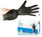 Gants jetables en nitrile sans poudre, sans latex, hypoallergéniques (taille L, noir, 100)