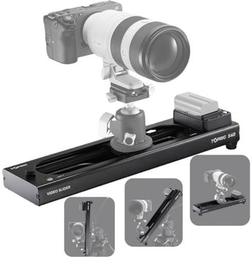 Accsoon TOPRIG-S40 Kamera Slider Motorisiert Videoschlitten, elektrischer Schlitten ist geeignet für Spiegelreflexkameras, Fotografie, Follow Focus und Zeitrafferaufnahmen