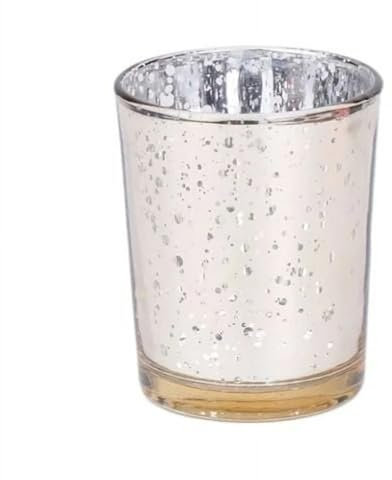 The Most Magnificent Birch Glass Votive Candle Holder for Wedding, Party, Bar, Home Decoration, Design, Party Decoration, Beautiful Tin of Birch Trunks Decorative Items (Gold, One Size)