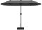 COSTWAY Sombrilla Terraza Exterior 4x2m, Sombrillas Jardin Grandes con Base, Anti UV, Parasol Terraza Exterior con Manivela Jardín Piscina(gris)