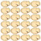 Acan Tradineur - Pack de 24 bandejas Redondas de cartón con blonda, Fuente reciclable para Pasteles con Encaje de Papel, decoración de Fiestas, presentación de postres (Dorado - Ø 38 cm)