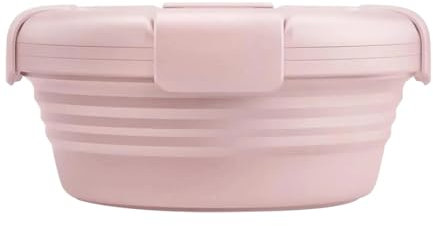 Faltbare Lunchbox aus Silikon, Campinggeschirr, spülmaschinenfest, Campingschüssel, Reisefreundlich, Lunch-Behälter, Picknick-Lebensmittelbehälter, faltbare Lebensmittelbehälter für Camping