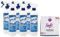 QUASAR SET: 6x Quasar Detergente Spray DOCCIA VETRI. Anticalcare, Antipolvere, Idrorepellente. Scudo Antisporco, Pulito Più a Lungo 580ml + Panno Soft Microfibra Multiuso, Formato 33x33