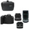 KamKorda Camera Bag + R10 Mirrorless Camera + RF-S 18-45mm + RF-S 55-210mm + RF 50mm STM lenses, 24.2MP APS-C CMOS Sensor, 4K Video + 2 Year Warranty