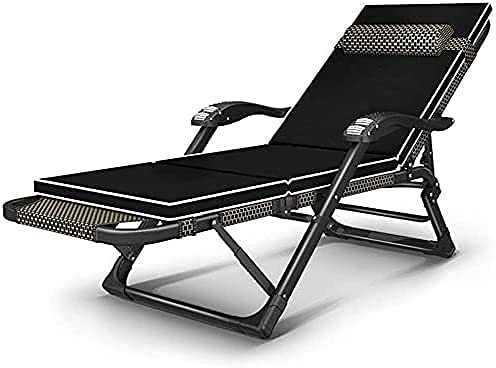 CRBUDY Stühle, Klappstühle, Schwerelosigkeits-Liegesessel, Klappbare Stühle für die Mittagspause, Loungesessel für Zuhause, Tragbare Sonnenliegen für den Außenbereich (Plus Crystal Super