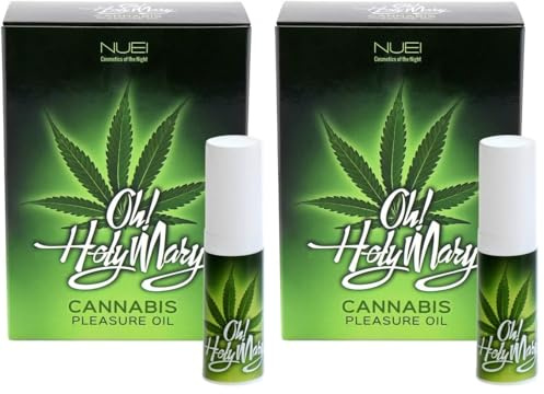 NUEI COSMETICS Holy Mary - Cannabis Genussöl, 6 ml, NU51350, Grün (Packung mit 2)