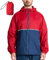 SwissWell Regenjacke Herren Wasserdicht Atmungsaktiv Fahrrad Regenmantel mit Kapuze Leicht Faltbare Windjacke Wandern Fischen Camping Outdoor, Rot&Marineblau, 3XL