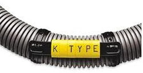 K-Type Marker Cable Carrier Strips Size 12 - Black (200 pcs)